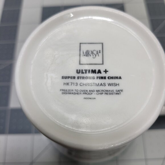 6 Mikasa Ultima Christmas Wish Coffee Cup Mug Tea Santa On Way Special Times Lot - Picture 10 of 11